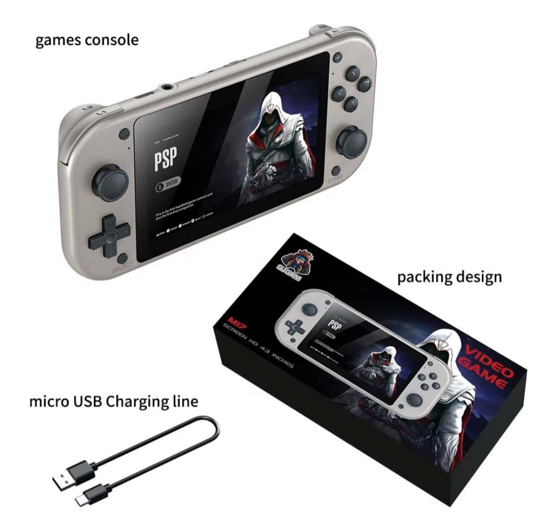 Console de jeux rétro PSP, plus de 4.3 jeux installés, plus