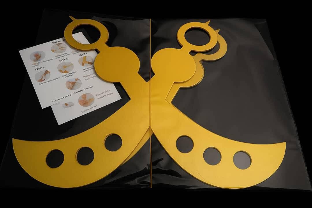 Lettres autocollantes doré