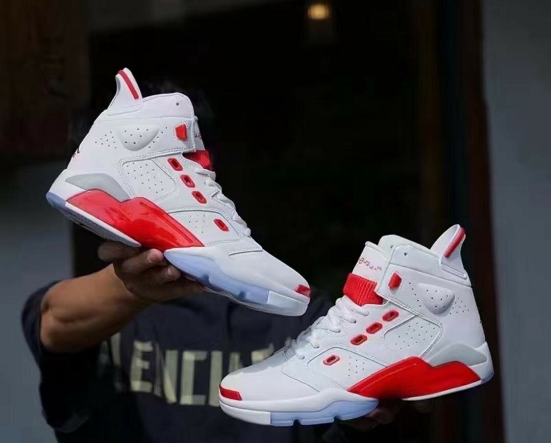 Air Jordans (red and white )