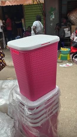 Panières à linge en plastique