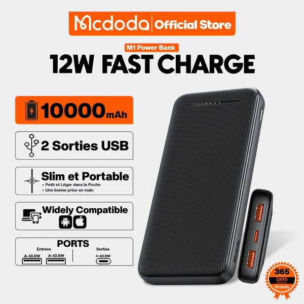 M43 10000mah 12W Fast Charge