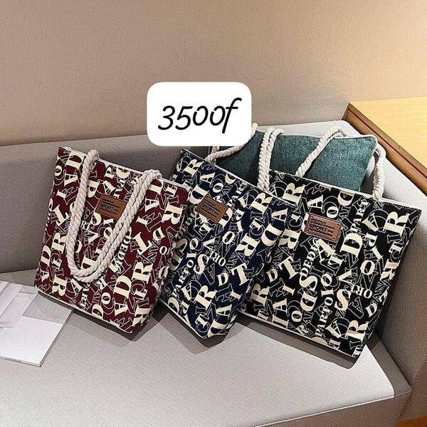 Sacs cabas tendance en toile