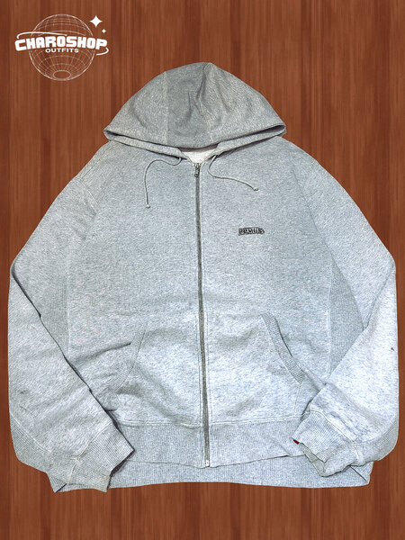 Hoodie zippé gris confortable