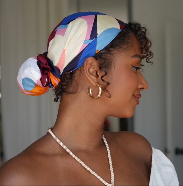 Foulard en soie imprimé