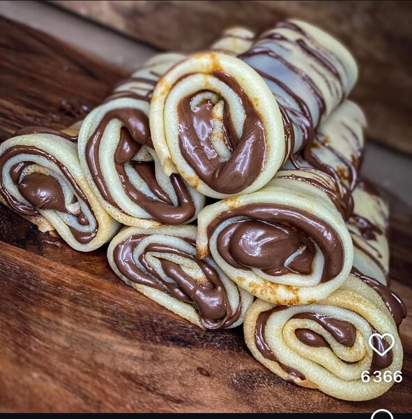 5 crêpes au nutella