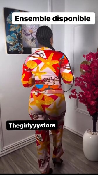 Ensemble multicolore tendance