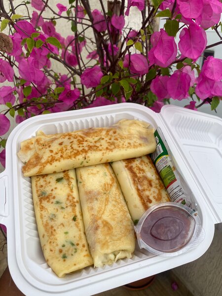 Crêpes au jambon  fromage