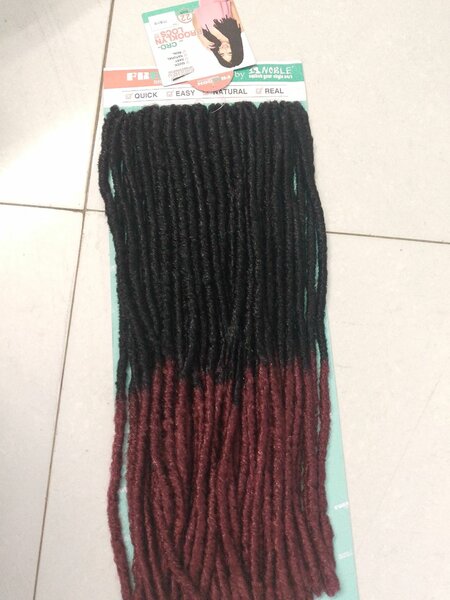 Noble Extensions Tresses Noir-Rouge 22"