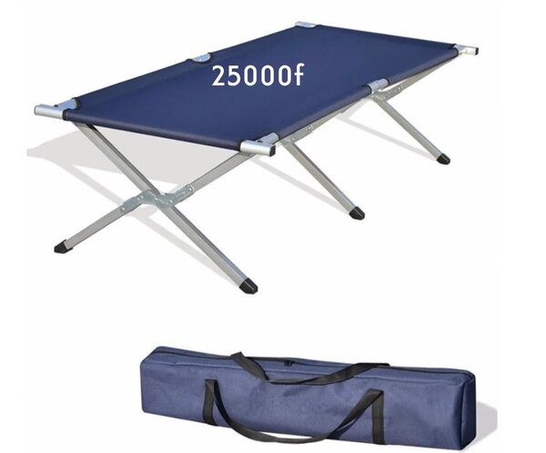 Lit de camping pliant portable