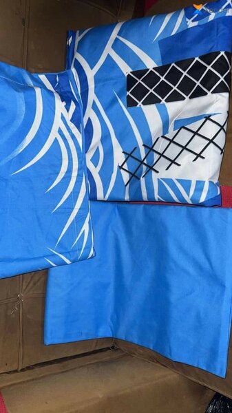 Parure de lit en coton colorée