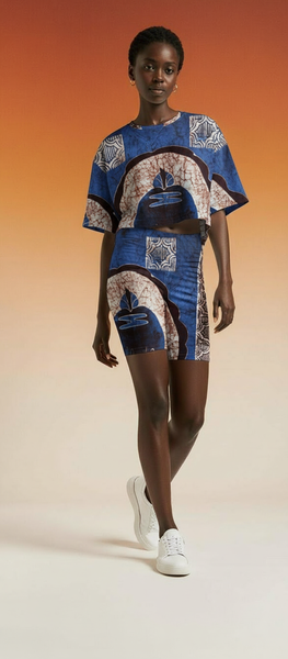 Robe en tissu imprimé