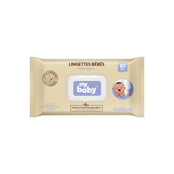 LINGETTE BEBE MY BABY 80PCS     