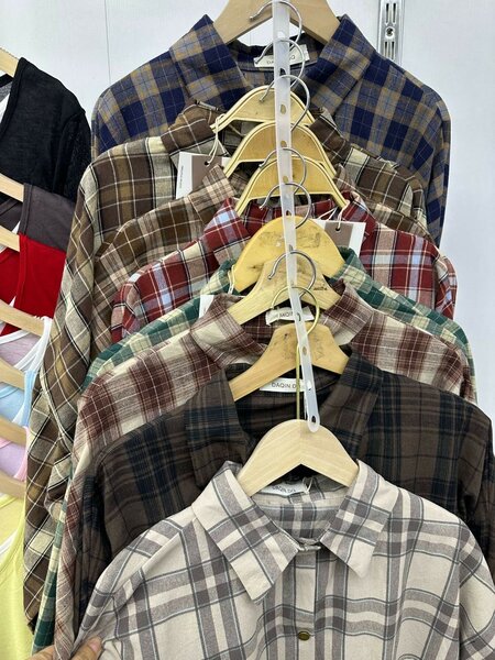 Рубашка клетка хлопок 899сом