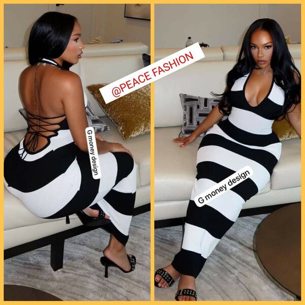 Cut Black/white dress