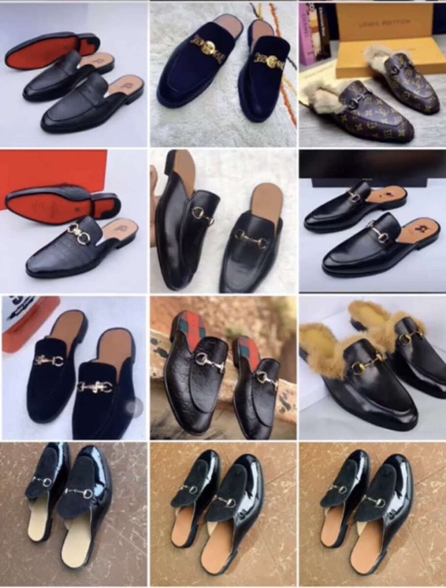 Male and Female shoes, slippers and sandals.