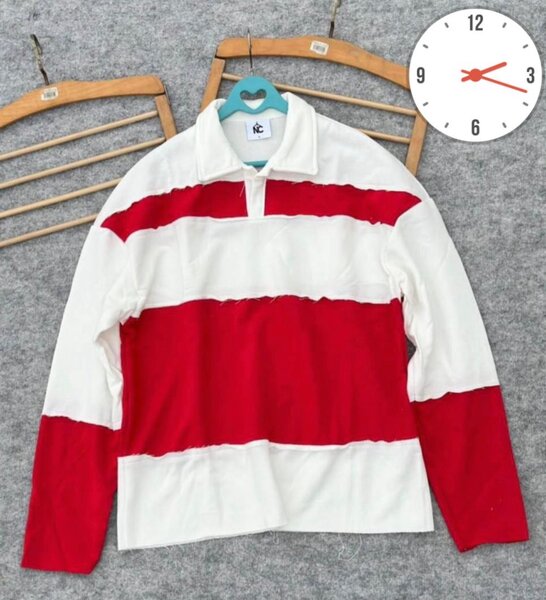 Pull rayé rugby homme