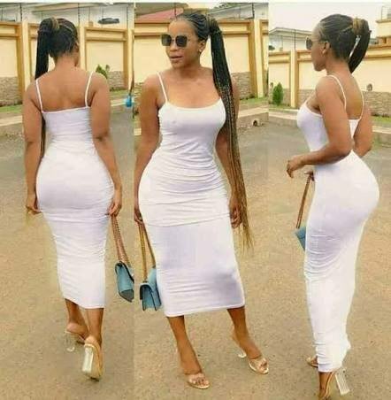 Robe longue moulante blanche