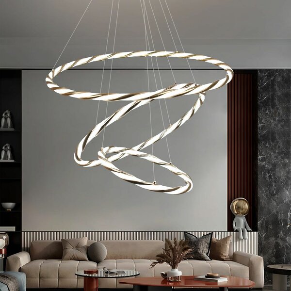 Suspension LED Design Spiralée