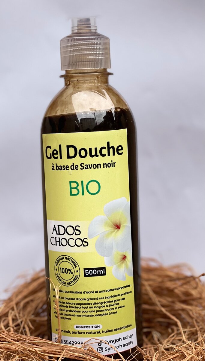 Gel douche à base de savon noir 