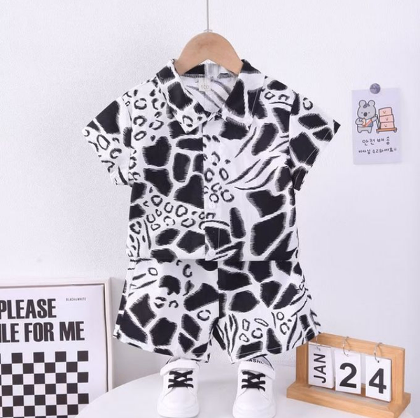 FASHION KID BOY SUMMER FASHION SHORT SLEEVE PANTS