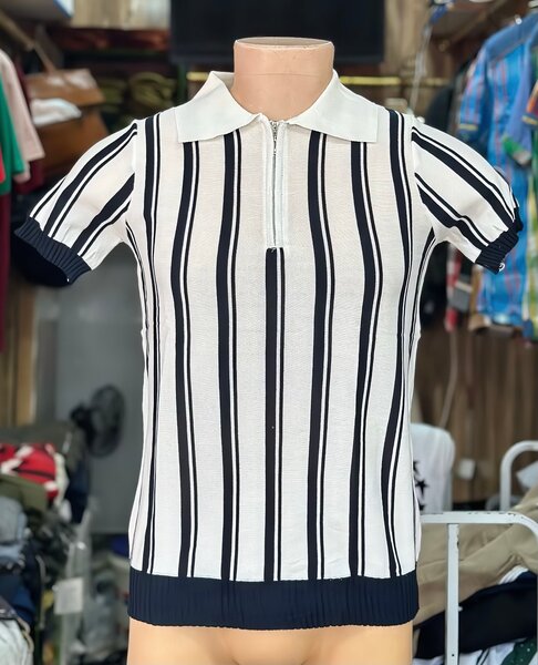 Polo à rayures pour homme