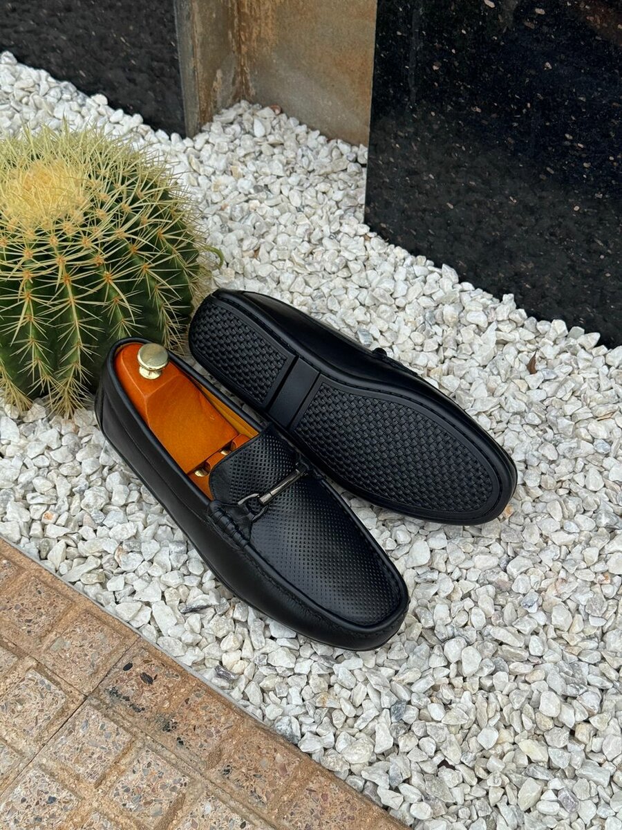 Mocassins en cuir élégants homme