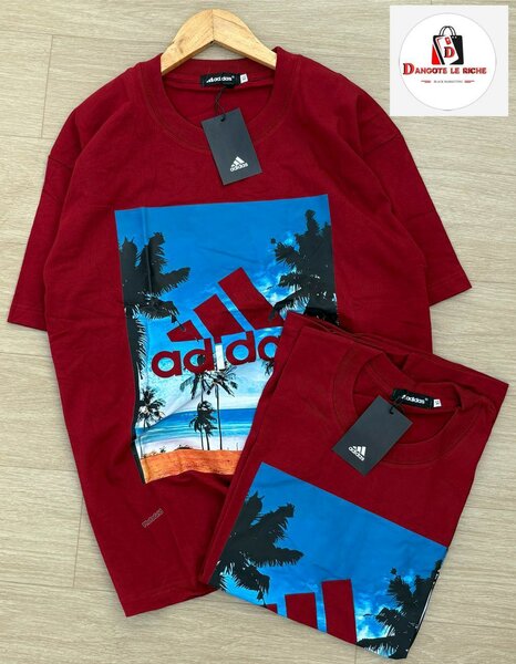 T-shirt en coton imprimé palmier