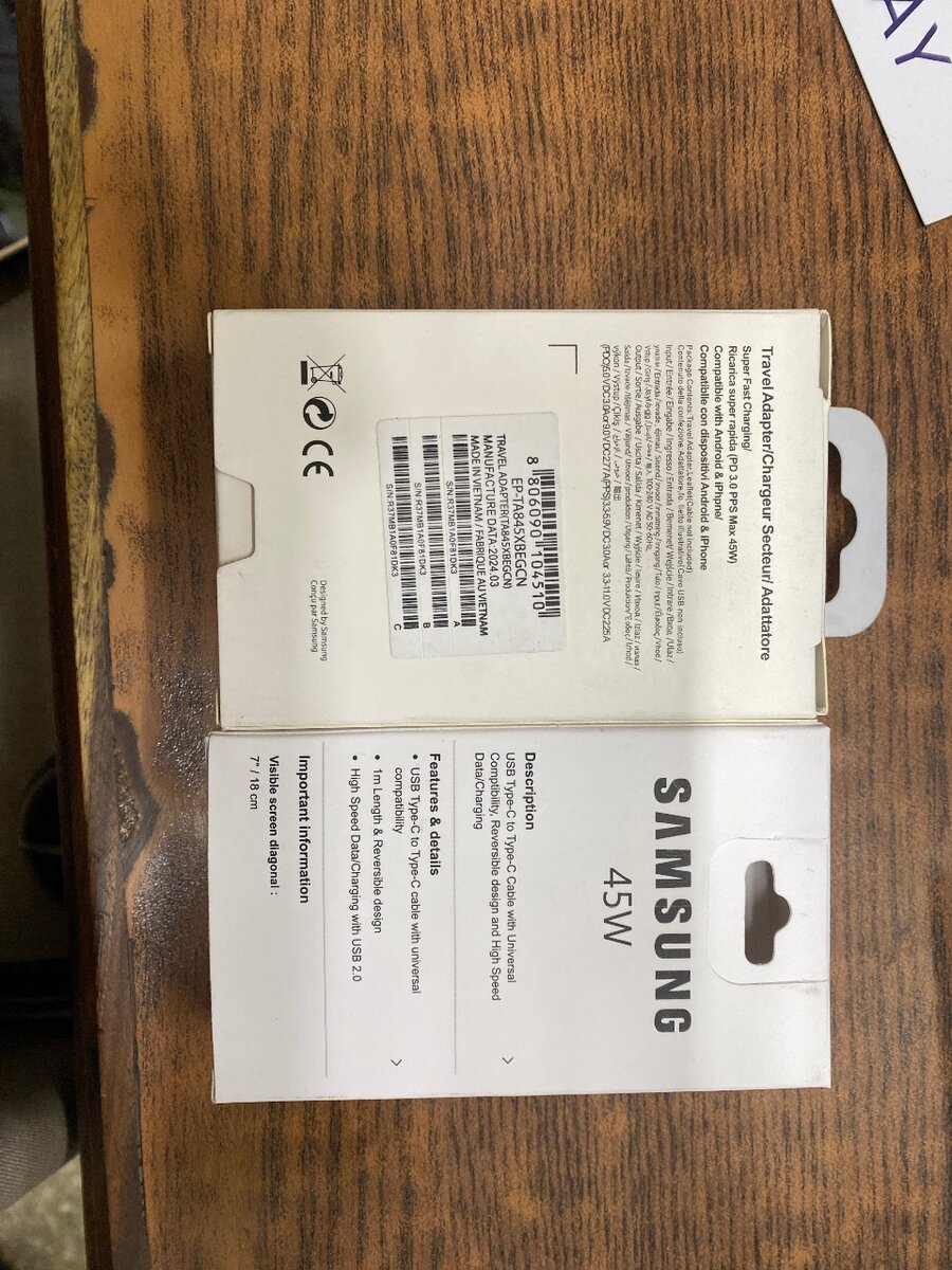 Samsung Mobile charger full Adopter and Cebal