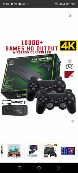 Console de jeux vidéos arcade 64 G 4 K plus de 20 000 jeux -