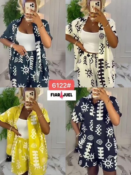 Ensemble imprimé bohème femme