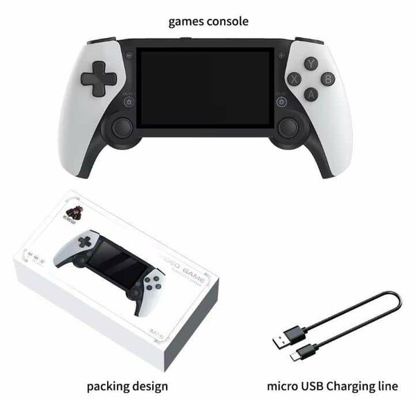 Console de jeu portable blanche