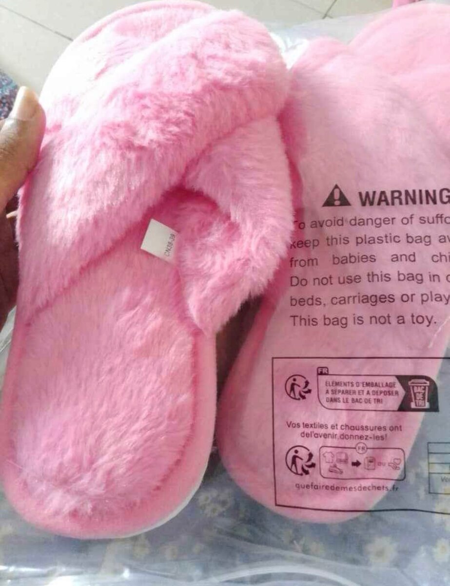 Chaussons peluche confort