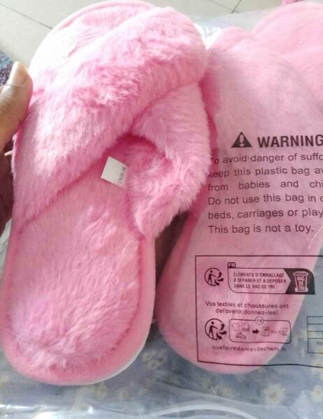 Chaussons peluche confort