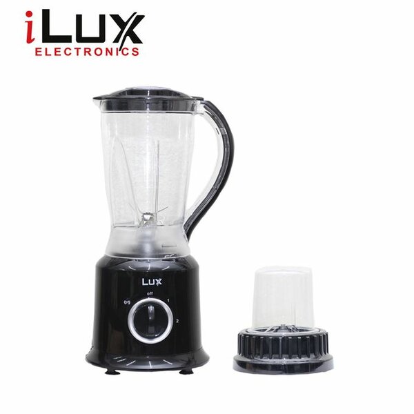 Ilux Blender - 2 En 1- LX-2836 - 300 W - Bol 1.5 L - Noir