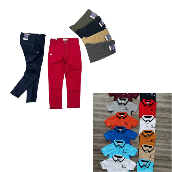 Pantalons & Polos Colorés