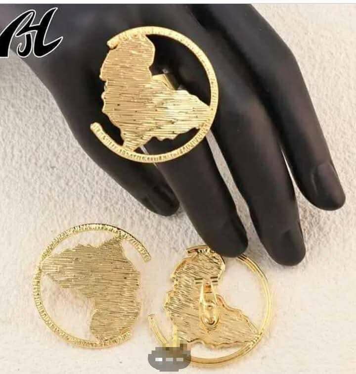 Boucles d'oreilles géométriques Afrique