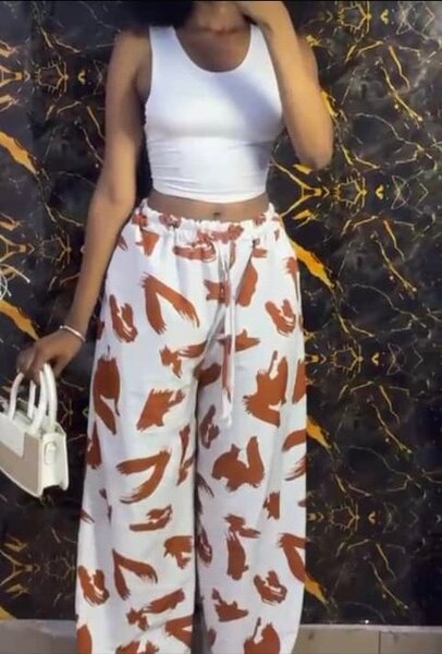 Pentalon gros bas chic