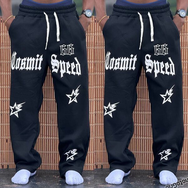 Pantalon Noir Cosmique Pour Homme