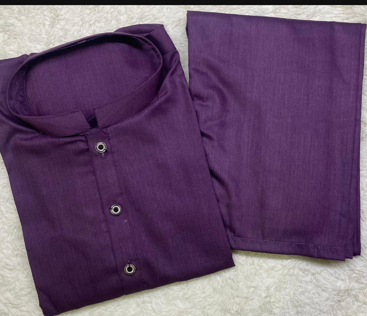 1 PCs mens Stitched Wash and wear plain suit