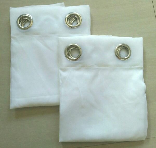 2 drops of curtains white