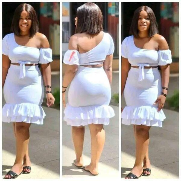 White suit, top+skirt