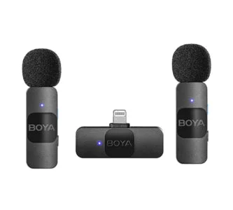 Boya BY-V2 Dual Wireless Microphone For I Phone IOS Devices