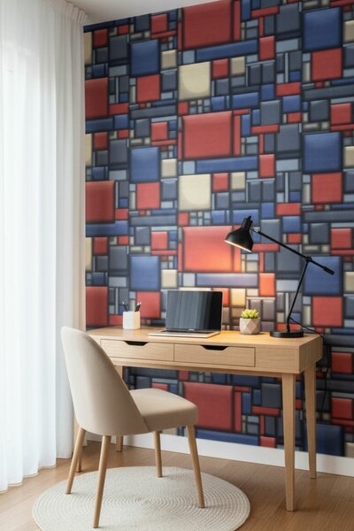 Papier Peint Géométrique Couleur