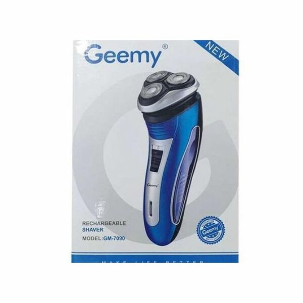 Geemy Rasoir Electrique Rechargeable - GM 7090 - Bleu