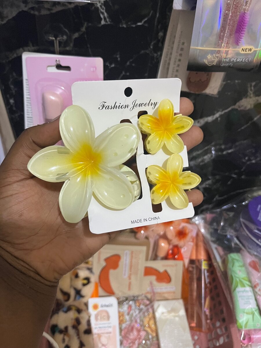 Pinces à cheveux fleurs colorées