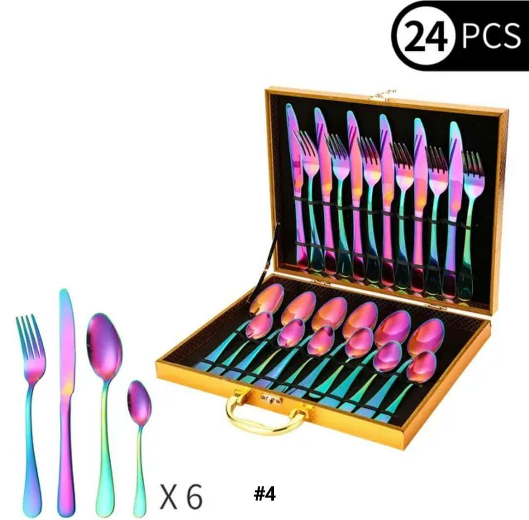 Service 24 pièces en acier inoxydable