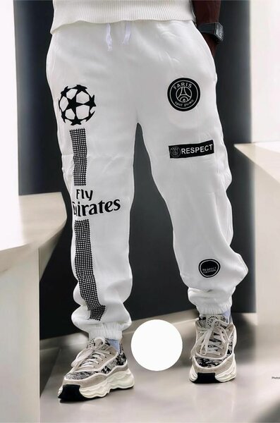 Jogging blanc PSG pour hommes