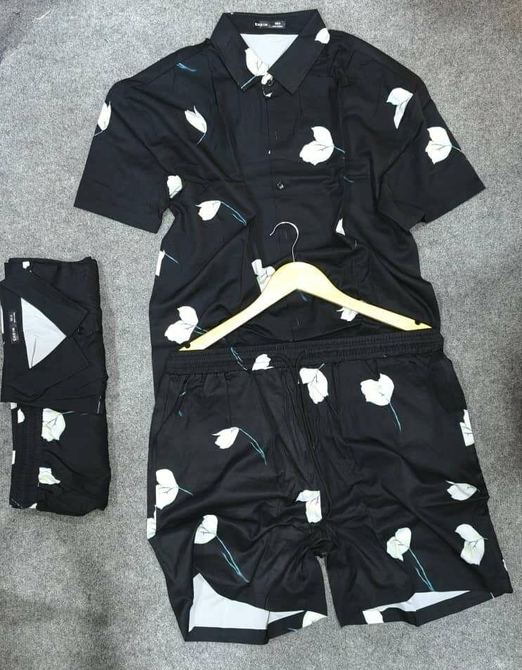 Pyjama ensemble floral homme