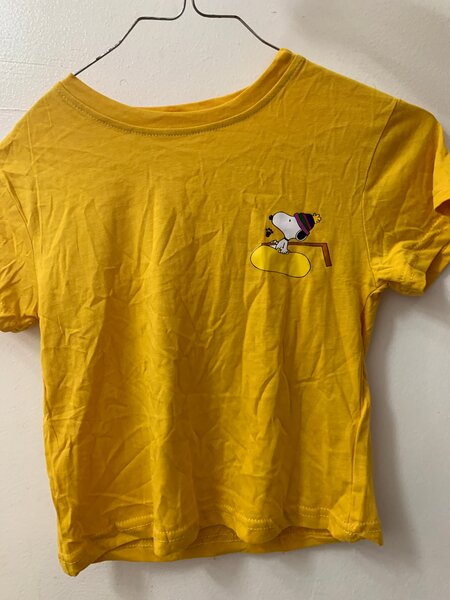 T-shirt jaune Snoopy