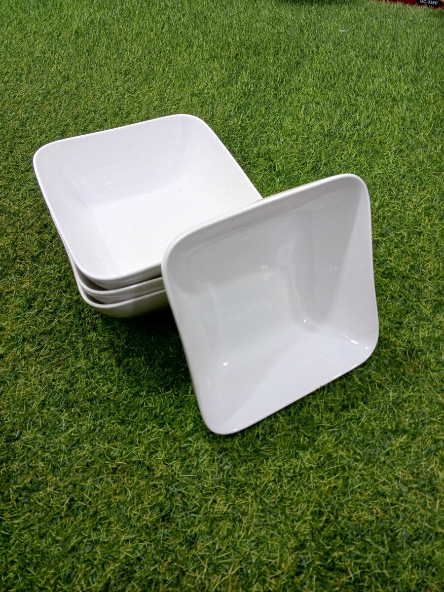 Heavy ceramic fufu bowl